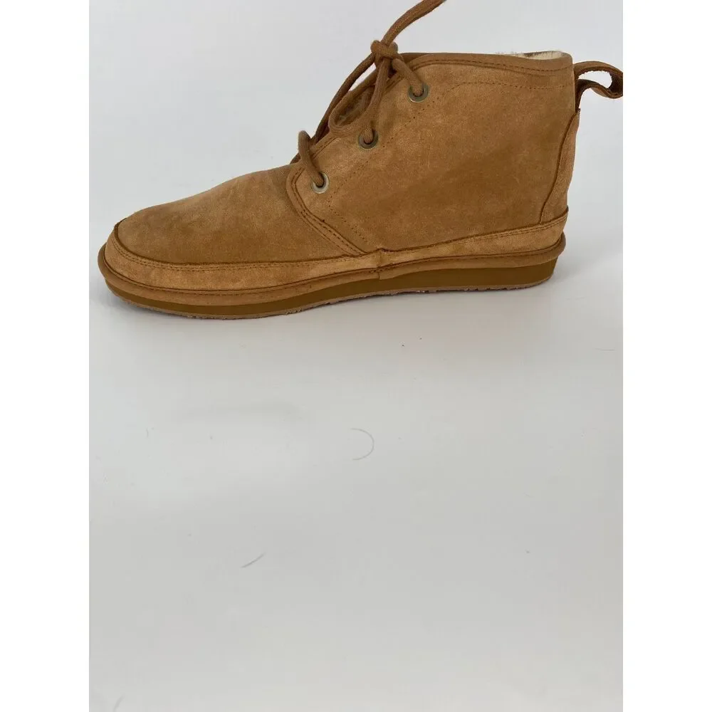 L.L. Bean Wicked Good Lodge Chukka Boots Mens 10 Med Suede Shearling Moccasin